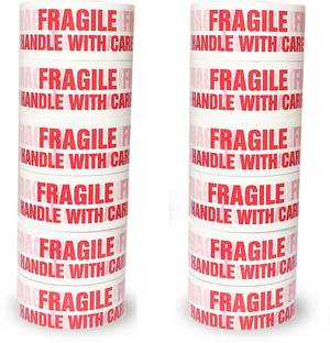 Boxer Fragile Handle With Care Packaging tape For Office Commercial And Industrial Use 2" * 65 mtr SET OF 12 (Manual)
