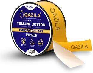 Qazila Hair Patch Tape| Double-sided| 5 meter length| 1 inch width Cotton Cloth Based Tape (Manual)