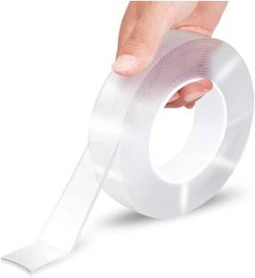 Remeka Double Sided Tape Heavy Duty - Multipurpose Removable Traceless Mounting Adhesive Tape for Washable Reusable Strong Sticky Strips Gel Grip Tape_3 Meter Magic Tape (Manual)