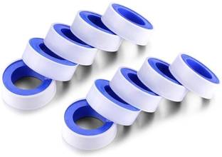 Hinox 10 Teflon Thread Sealing Tape Measuring Size 12MM X 0.1MM X 10MTRS Single Sided Teflon Tape for Plumbing Water Pipe fittings, Water Tape to fix water leak, (Manual)