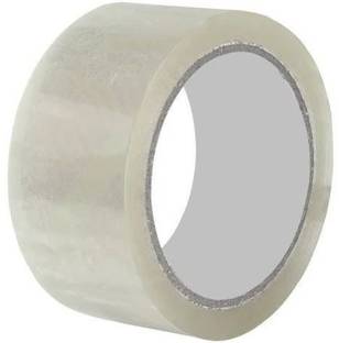 Shree Kala Home Decor Single White Transparent Adhesive Tape White Transparent 2 Inch (Manual)