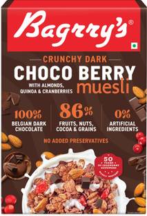 Bagrry's by Bagrry's Crunchy Dark Choco Berry Muesli with Almonds, Quinoa & Cranberries Box