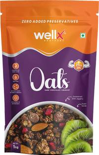 Wellx Brothers Oats Dark Chocolate Crunchy 1 kg Pouch