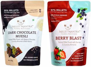 Millet Mantra by Millet Mantra Berry Blast & Dark Chocolate Muesli Combo Pouch