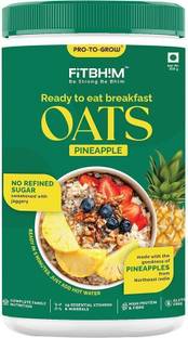 Pro-To-Grow Fitbhim Ready to Eat Pineapple Oats| Real Pineapple & Jaggery | No Refined Sugar Jar