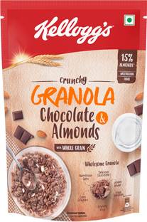 Kellogg's Granola Muesli with Almonds & Chocolates; Baked Cereal for Healthy Breakfast Pouch