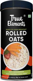 True Elements Rolled , 100% Wholegrain, High Protein Breakfast oats for weight loss Tin