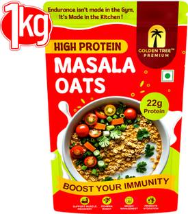 Golden Tree by GOLDEN TREE Masala Oats, Tasty, Anytime Snack, No preservatives, helps manage weight Pouch