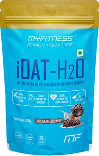 MYFITNESS by Paradise iOat H2O | Chocolate Brownie | 20 Servings | Ready To Mix Oats Powder | Oats Pouch