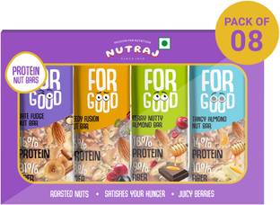 Nutraj Protein Nut Bars 800g (25g x 32), Breakfast Protein Bars, Dry Fruit Energy Bar Box