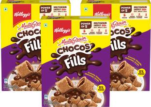 Kellogg's Chocos Fills Double Chocolaty, 0% Maida, Oats, Wheat & Rice, Multigrain Snack Box