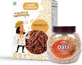 Cook Garden Instant Oats & Pasta Combo, Wholegrain Breakfast, High Protein and Fibre Jar