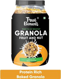 True Elements Baked Granola, Honey Crunch, Zero Added Sugar Plastic Bottle
