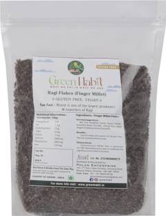 greenhabit by Greenhabit Ragi Flakes-Nutritious,GlutenFree Finger Millet Cereal,HighFiber(Ragi Flakes1kg) Pouch