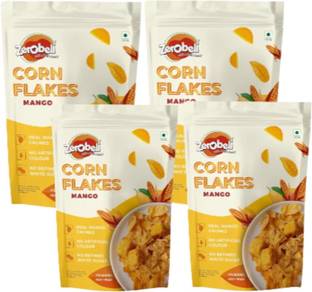 Zerobeli Mango Corn Flakes | No Artificial Colors | No Refined White Sugar Pouch