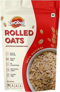 Zerobeli Gluten Free Rolled Oats | Fiber Rich Breakfast Pouch