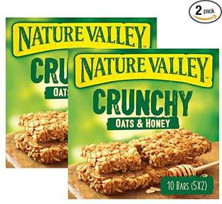 Nature Valley Oats & Honey Cereal Bars Box