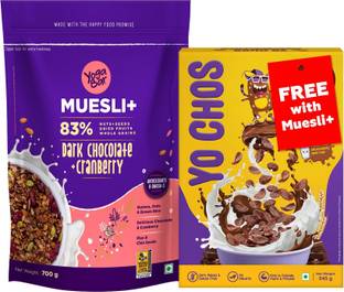 Yogabar Dark Chocolate & Cranberry Muesli|Yo Chos Choco Cereal Pouch