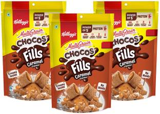 Kellogg's Multigrain Chocos Caramel Fills No Maida with creamy filling Bag