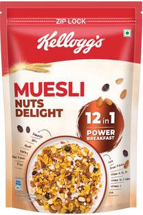 Kellogg's Nuts Delight, 12-in-1 Power Breakfast, IndiaNo.1 Muesli Cereal Pouch