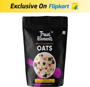 True Elements Super Instant Oats High Protein & Fibre,Breakfast Cereals, No Added Sugar Pouch