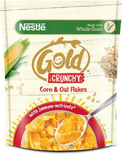 NESTLE Crunchy Corn & Oat Flakes - Breakfast Cereal With Immuno-Nutrients Pouch