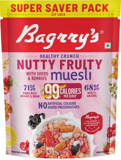 Bagrry's Healthy Crunch Nutty Fruity Muesli with Seeds, Nuts & Berries 1kg Pouch Pouch