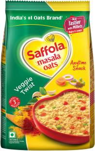 Saffola Masala Oats, Tasty Evening , Healthy Snack, Veggie Twist Pouch