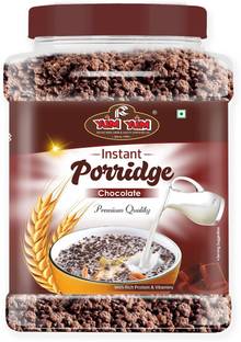 YUM YUM by YUM YUM High Fiber Instant Roasted Porridge with Chocolate Flavour – 750g Jar Plastic Bottle