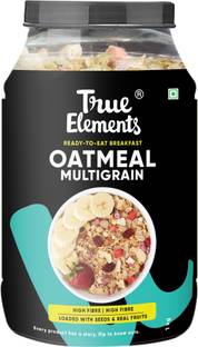 True Elements Multigrain Oatmeal - High Protein & Fibre, No Added Sugar Breakfast Cereal Plastic Bottle