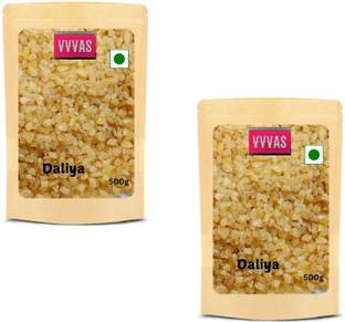 VVVAS by VVVAS Wheat Daliya Ghehu Dalia (100% Organic) bulgur | Gehu porridge| Broken Wheat Bag