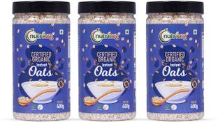 Nutriorg Gluten Free Instant Oats Combo (Pack of 3) Plastic Bottle
