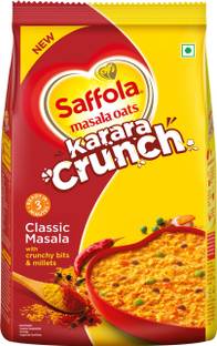 Saffola Masala Oats Karara Crunch, Tasty Evening Snack, Classic Masala Pouch