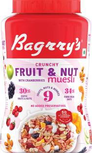Bagrry's Fruit and Nut Cranberries Muesli Jar Plastic Bottle