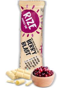 Rize by Rize Bar Berry Blast Energy Bar, 6g Protein bar with No Sugar, Caffeine and Taurine Boost Box