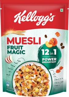Kellogg's Fruit Magic, 12-in-1 Power Breakfast, IndiaNo.1 Muesli Cereal Box