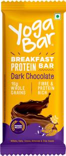 Yogabar Breakfast Protein Bars Dark Chocolate Flavor Pouch
