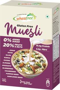 wheafree Gluten Free Muesli | Goodness of 5 Grains, Seeds, Nuts & Berries | 400g Pouch