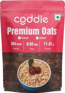 Coddle Premium Oats, Gluten Free Oats with High Fibre | Whole Grain | No Added Sugar | Pouch