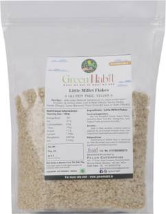greenhabit by Greenhabit Little Millet Flakes-GlutenFree Millets, High Fiber(Little millet flakes,500 gm) Pouch