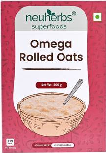 Neuherbs Omega Rolled Oats for weight loss| Rich in Protein & Fiber, Breakfast Cereal Box