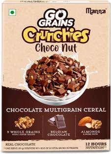 Manna Go Grains Crunchies - Choconut Multigrain Kids Breakfast Cereal-12hrs Nutrition Refill