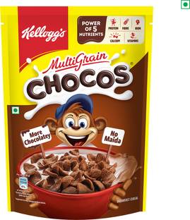Kellogg's Multigrain Chocos |More Chocolatey, No-Maida| Power of 5 Nutrients | Kids cereal Pouch