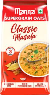 Manna Masala Oats | Supergrain | Classic |Free from Palm Oil/ Transfat Pouch