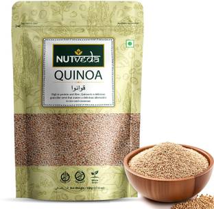 nutveda Premiun White Quinoa Seeds 500 Gm Rich in Protien & Fiber 500G Pouch