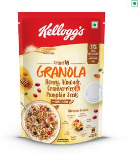 Kellogg's Granola Muesli with Honey,Almonds,Strawberries &Pumpkin Seeds Breakfast Cereal Pouch