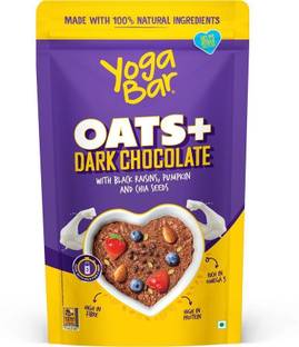 Yogabar Oats 400g, Dark Chocolate Oatmeal, Breakfast Cereal Pouch