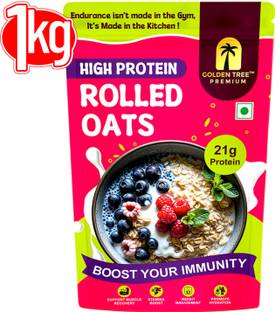 Golden Tree by GOLDEN TREE Rolled Oats, Oats for Weight Management, High Fibre Breakfast, Rich in Protein Pouch