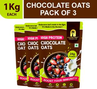 Golden Tree by GOLDEN TREE High Protein Chocolate Oats, 24% Protein, Source of Dietary Fibre & Healthy Fats Pouch