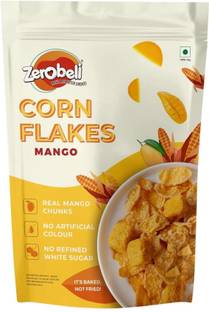 Zerobeli Mango Corn Flakes | No Artificial Colors | No Refined White Sugar Pouch